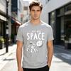 Funny Astronaut Space TShirt Unisex Unisex I Need More Space Graphic Tee Casual Cotton Short Sleeve Shirt