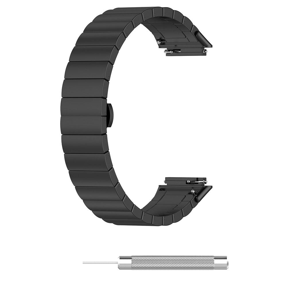 17.6cm Luxury Wrist Watch Strap Fashion Stainless Steel Metal Smart Watch Band Compatible For Huawei Band 7