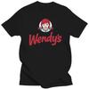 New Wendys Fast Food Restaurant Logo Men'S T Shirt Fast Food Logo Men'S Restaurant Wendys O Neck T-shirts Summer Hip Hop Tshirt