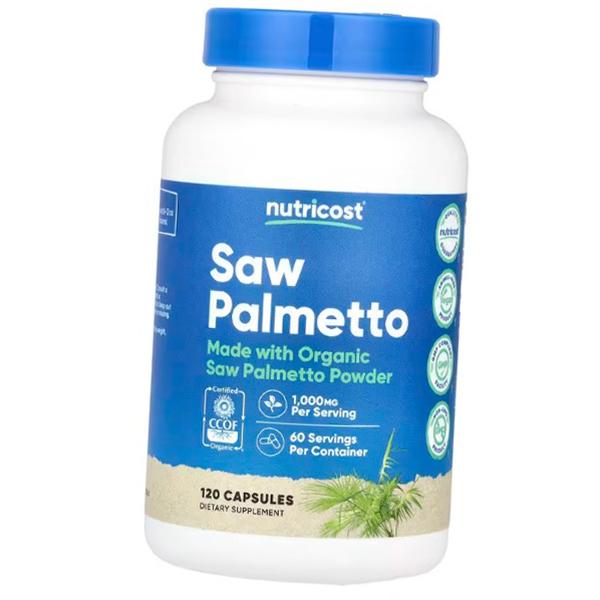 Органический Со Пальметто, Saw Palmetto 500, Nutricost  120капс (71647037)