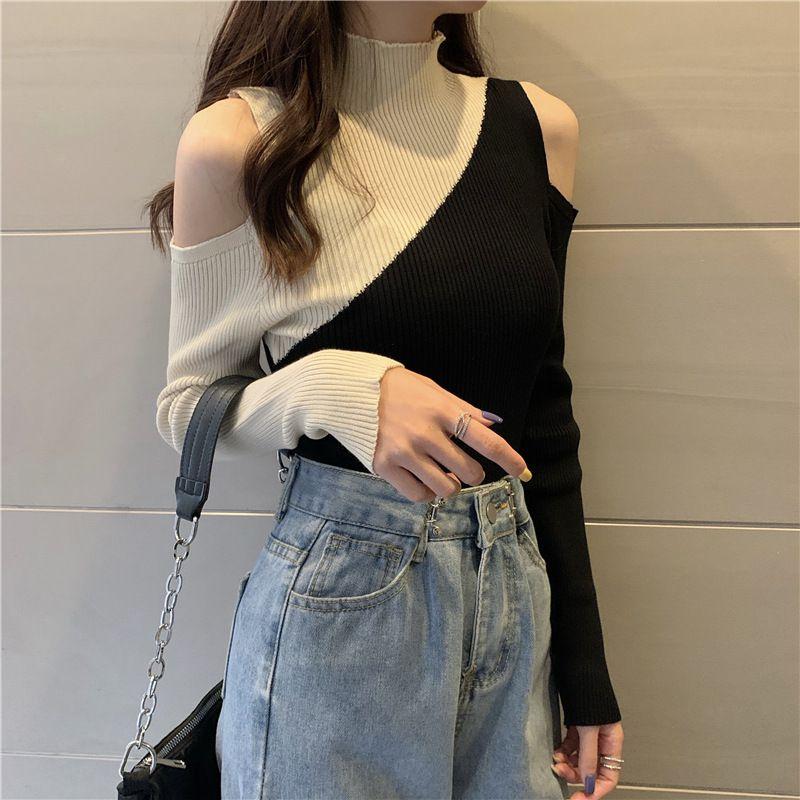 Jaycargogo Women Autumn Warm Long Sleeve Soft Round Neck Slim Knit Pullover Sweater Jaycargogo Women Autumn Warm Long Sleeve Soft Round Neck Slim Knit Pullover Sweater