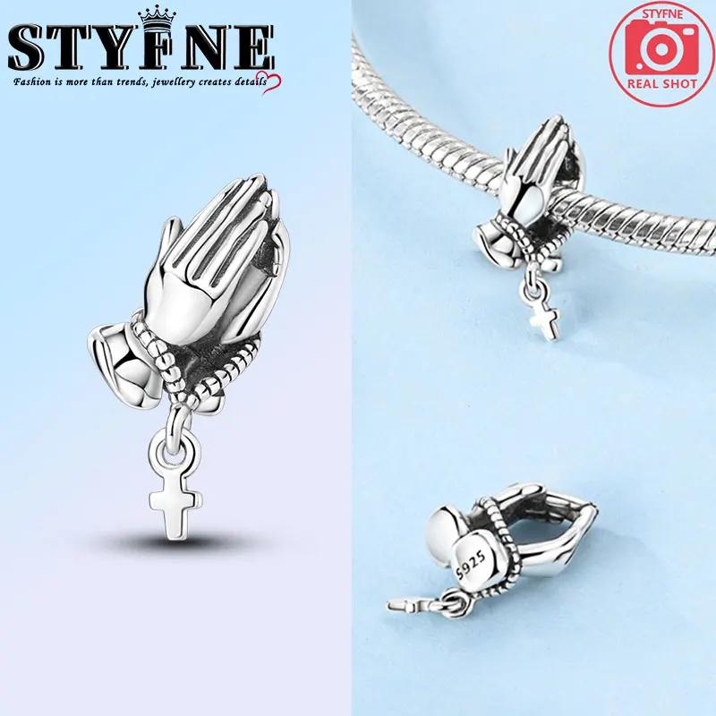 Classic Copper Holy Angel Cross Charms Beads Pendants For Women Fit Original Bracelets Diy Jewelry Gift