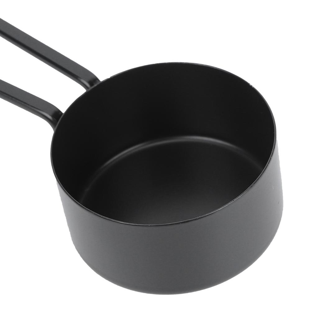 Black Stainless Steel Measuring Cups Set Coffee Spoon with Scale for Kitchen Baking Cooking Tools Measuring Cup Set