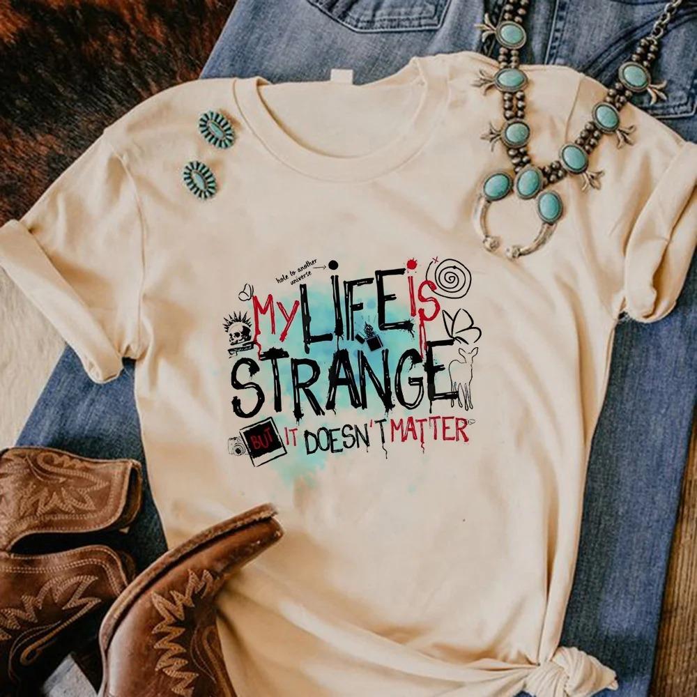 Life Is Strange tshirt women Y2K streetwear Japanese Tee female graphic clothing Y2k Short Sleeves Classic Streetwear Trendy Cotton