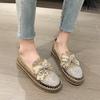 Single Shoe Female 2025 New Casual Bow Student Shoes Large Size