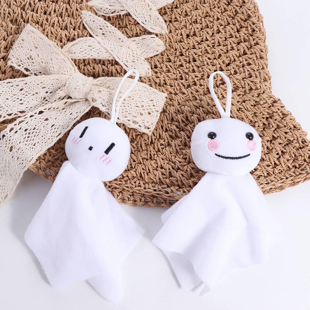 Topmix Unisex White Hanging Ornament Sunny Day Doll Japanese Doll Blessing Keyring Teruterubozu Plush Toy Kawaii Stuffed Toy