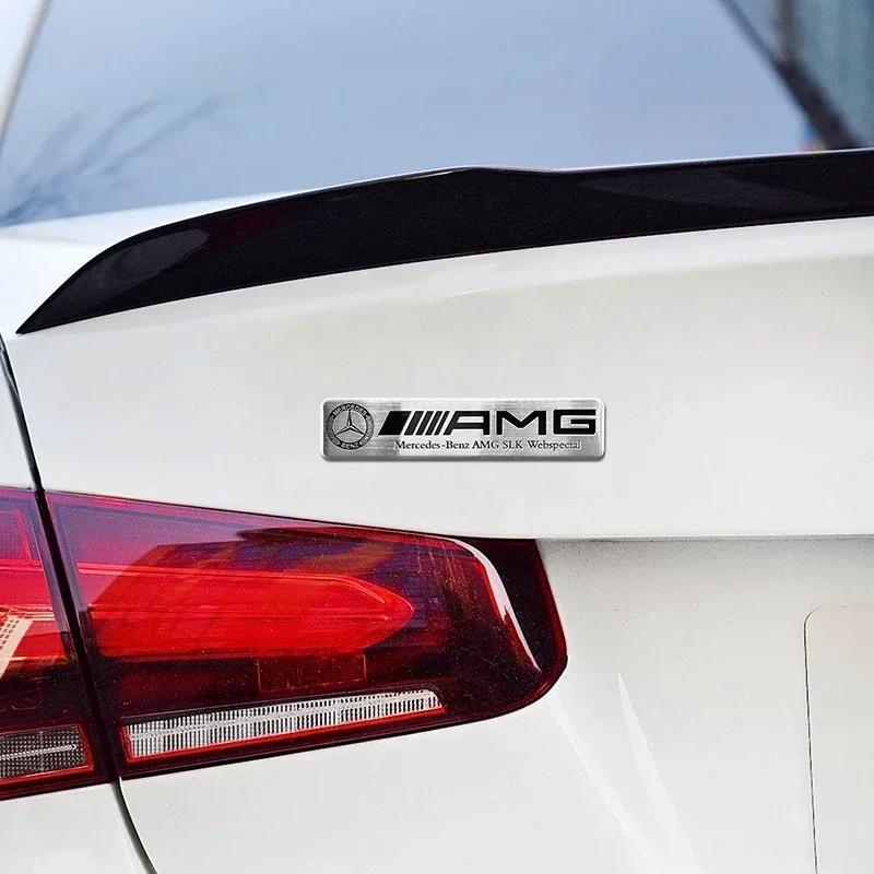 Hot 2025 For AMG W124 2025 Hot New 3D Metal Badge Car Styling Stickers Decal Accessories For Mercedes Benz W204 W205 W212 W213 W