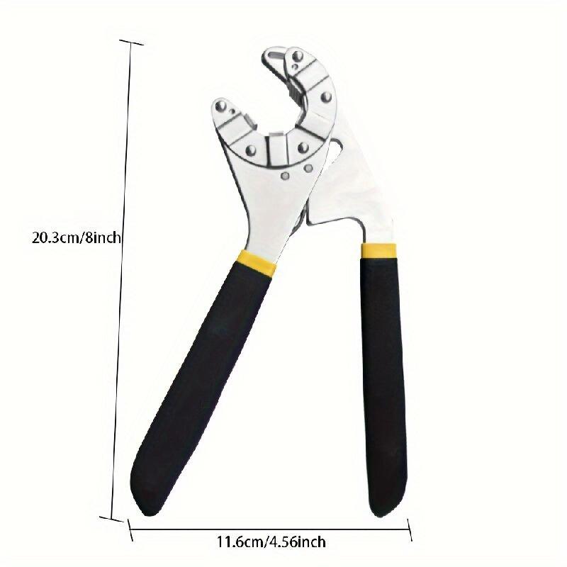 14-In-1 Multi-Purpose Wrench Set High Carbon Steel Adjustable Open-End Spanner Sawtooth Design with Tight Bite чёрный