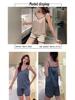 Luxury Women's Summer Satin V-neck Camisole Shorts Pajama Set