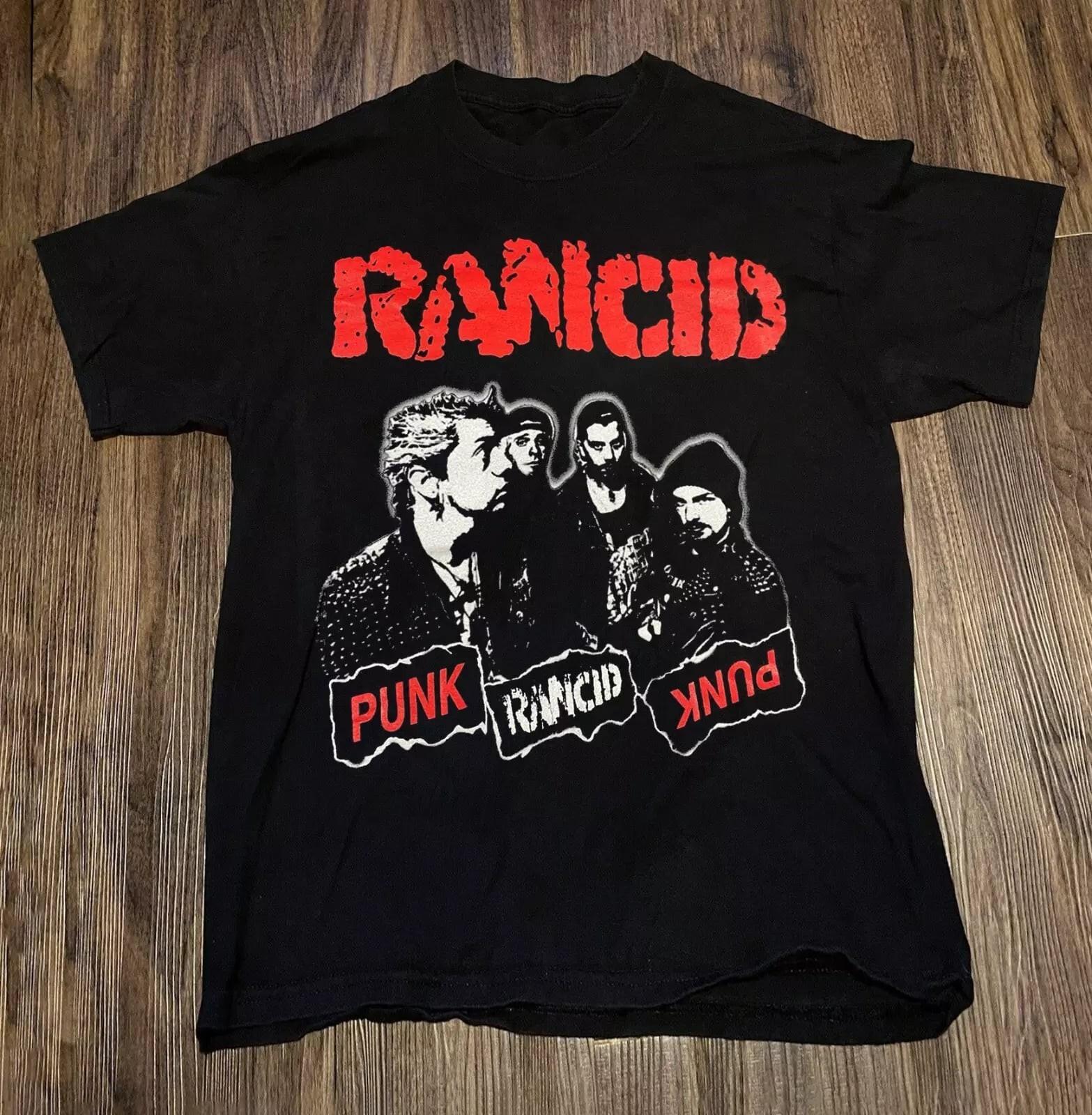 Vtg Rancid Band Punk Rancid Punk Cotton Black S-5XL Unisex Shirt S