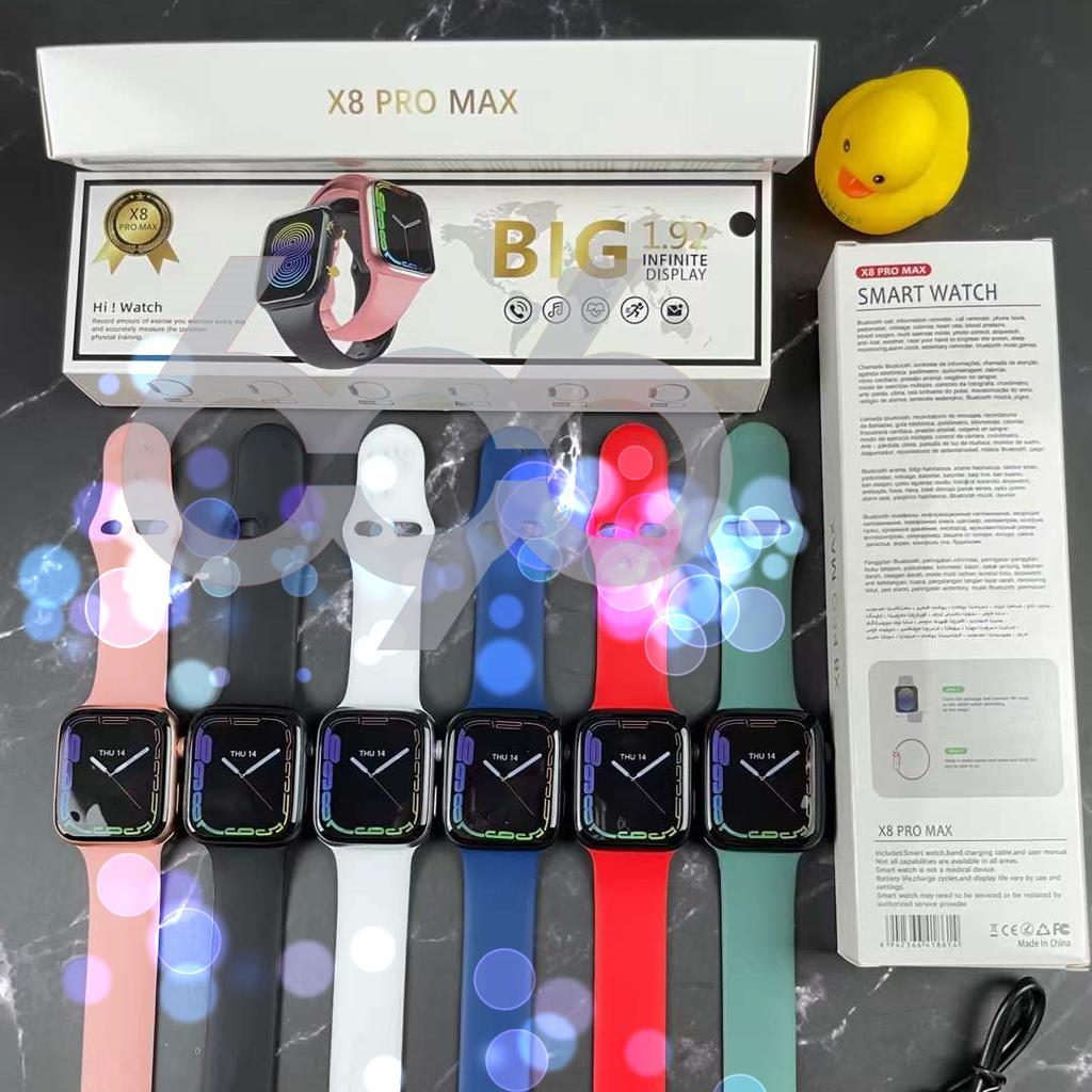 2/3/4/5/6pcs X8 Pro Max Smart Watch 1.92 Inch Dialing Sports Sleep Monitoring Heart-rate Smartwatch Pk X8 Max Dt8 Max W58 W28 S8