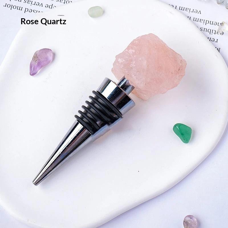 1 ks Zátka na šampaňské víno Přírodní Křemen Crystal Minerály Vzorek Zátka na láhev Křemen Nepravidelný Těsnění Korek do vína Barové nástroje