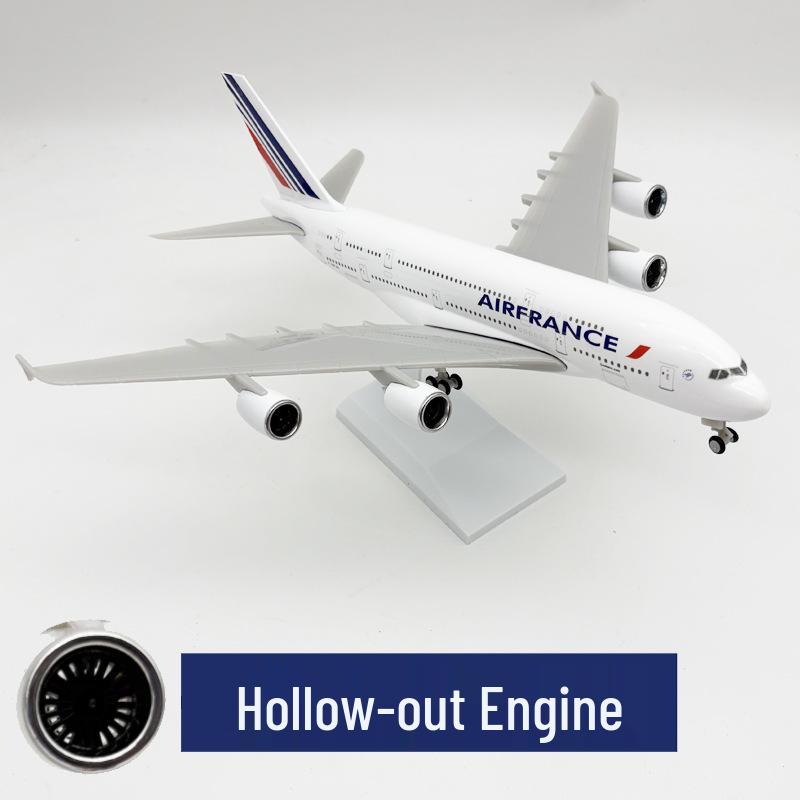 30CM Airbus A380 France Solid Airplane Model