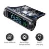Solar Powered Car Clock with Temperature Monitor Auto Start Dashboard Digital Clock Date Week Display for Vehicle Accessories