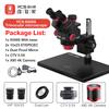 YCS 6558S HD Trinocular Microscope with Base 6.5X58 Zoom 4K Camera Kit for Mobile Phones PCB Welding Microscope Power Tools Sets