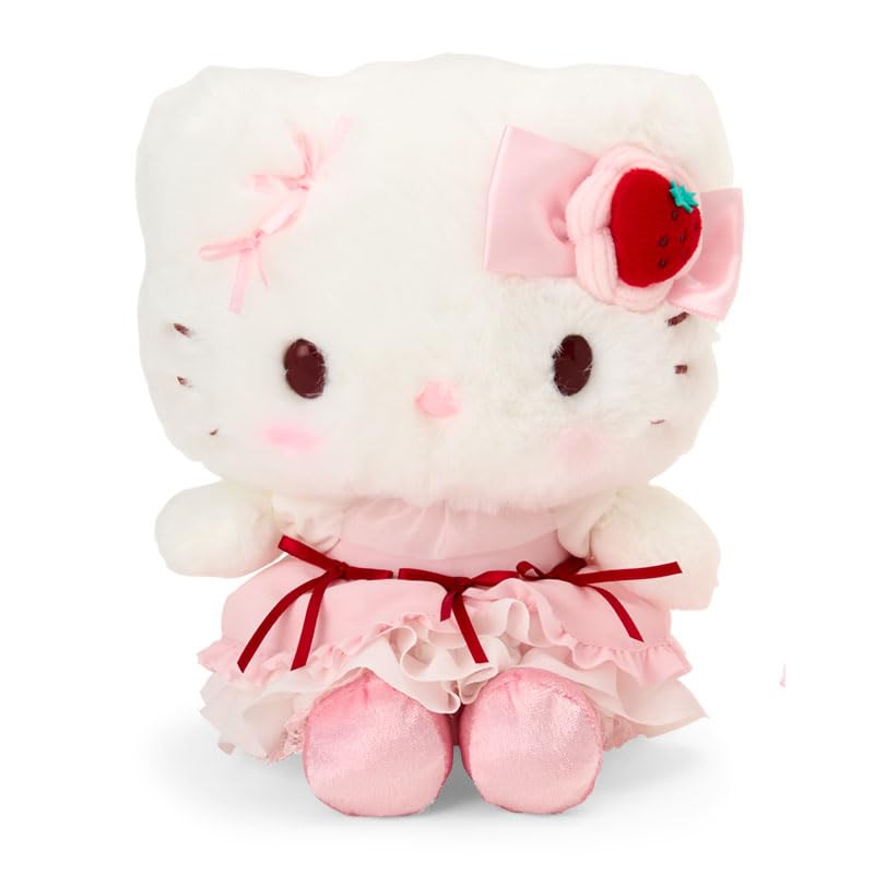Sanrio Hello Kitty Plush Toy Accessory Case Set Whipped Ages 3 and Up 224669 (SANRIO) & (Strawberry Cake)