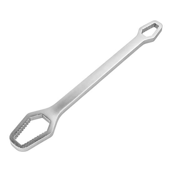 Universal Self Tightening Wrench High Carbon Steel Adjustable Wrench with Long Handle Car Bike Repairs Multi-Angle Fastener Tool