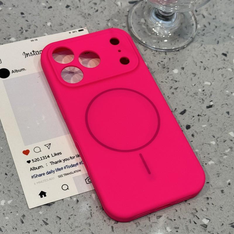 Liquid Silicone Magnetic Phone Case IPhone 17 16 Pro Max Shockproof Protective Cover