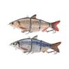 Baitbait Articulé Électrique 15,5 cm 53,8 g Appâts de Pêche Rechargeables Leurre de Nage Robotique pour Brochet