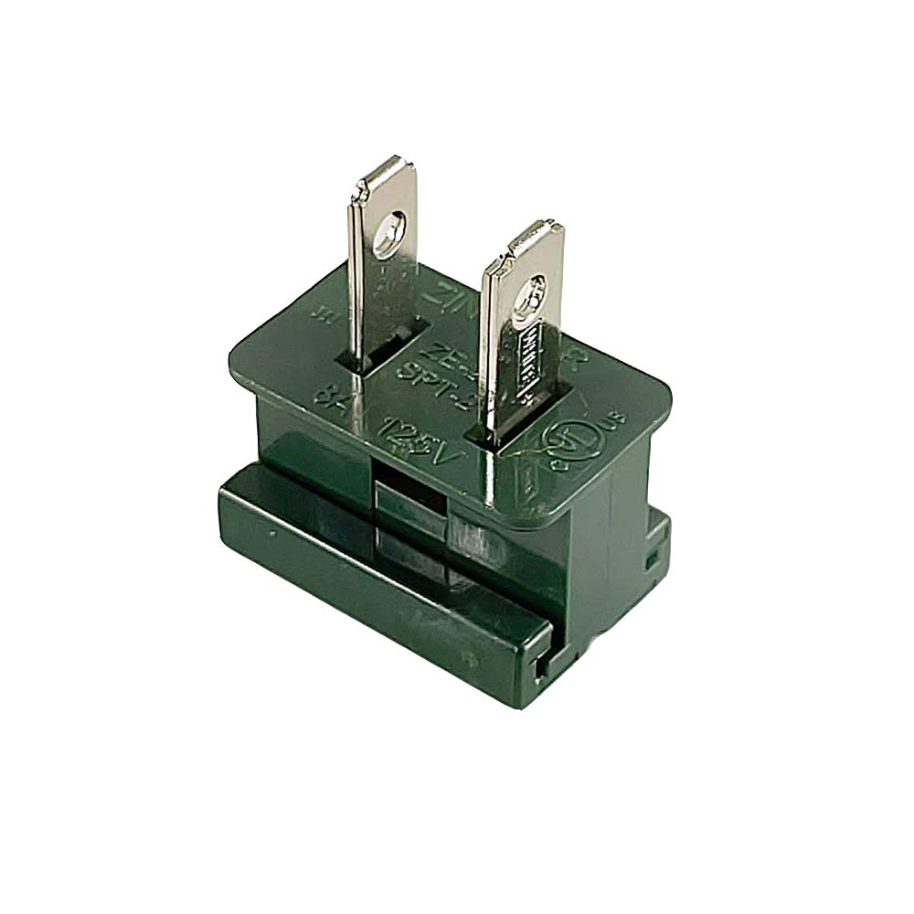 25 Pack Vampire Plugs, Male Plug End Replacement, Electric Plugs, Extension Cord Replacement Ends for Garden Decor Lights, Extension Wire