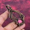 Tree Of Life Thulite Pendant Copper Wire Wrapped Jewelry Natural Gemstone Pendant