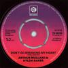 7inch Record ARTHUR MULLARD  HYLDA BAKER  Dont Go Breaking My Heart 7N46139 Pye Records 1978 UK Pop Used