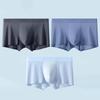 3-Pack Men's Ultra-Thin Seamless Ice Silk Boxers - Transparent Mulberry Silk Briefs
