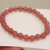 Natural Crystal Bracelet Strawberry Crystal Bracelet. Bangles Women Fashion Jewelry Accessories Gift