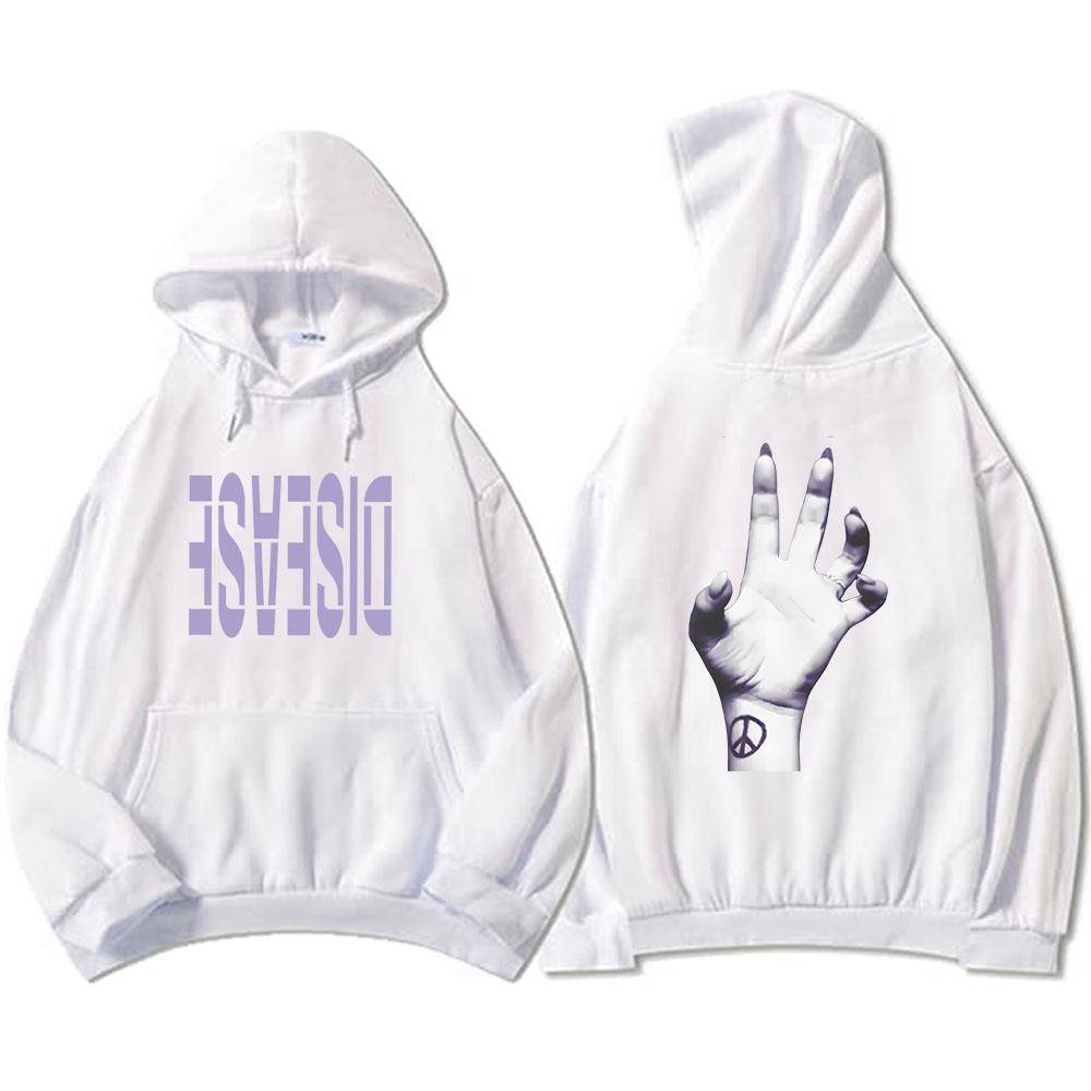 Men Hoodies Single Disease Lady Gaga Sweatshirts Single Graphic Winter Long Sleeve Sudadera Pocket Long Sleeve Hoody