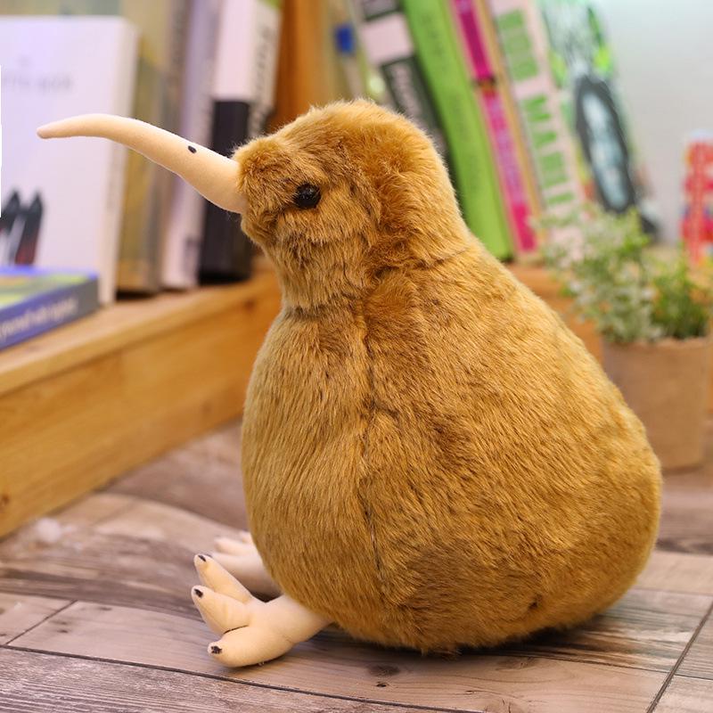 New Zealand Kiwi Bird Plush Toy - Cute Wingless Kiwi Bird Doll 20cm-0.1kg