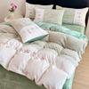 Verdicktes Winter-Baumwoll-Doppellagen-Musselin Französisches Bettwäsche-Set Klasse A & Bettbezug-Set