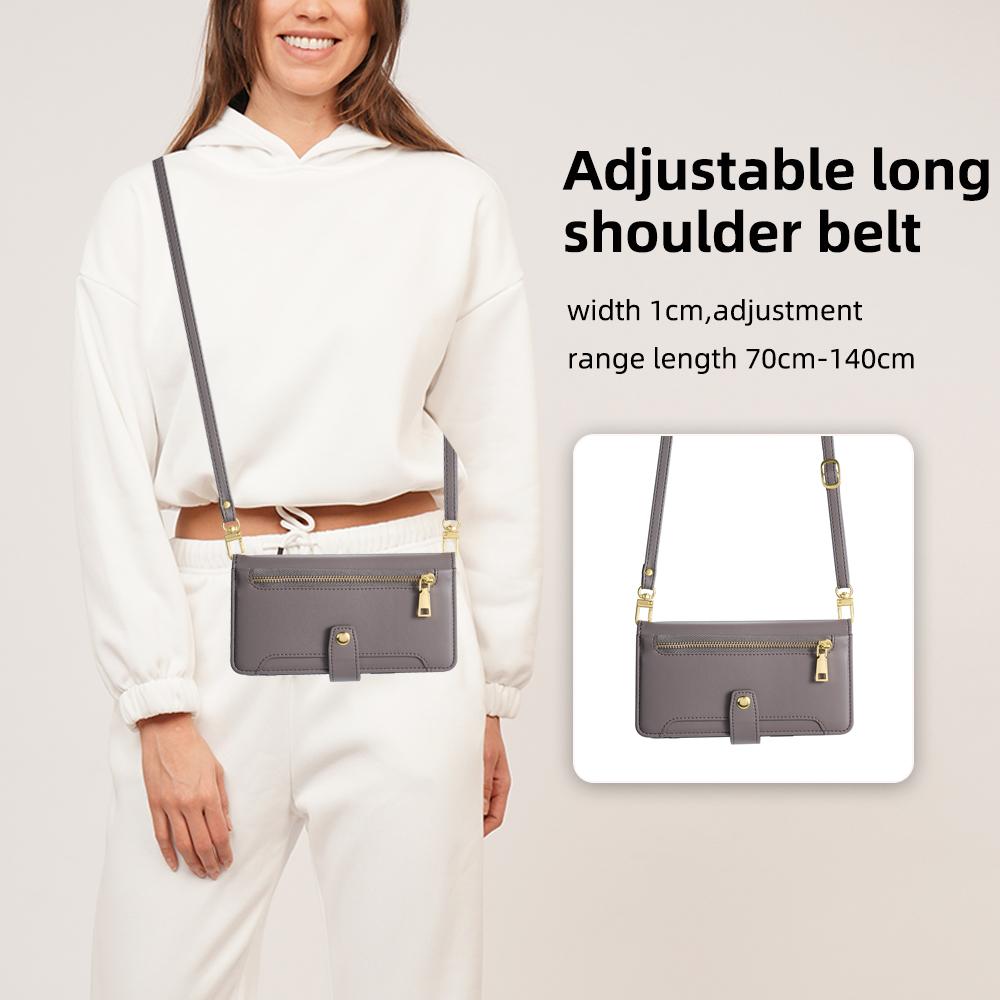 Für OnePlus Nord CE4 5G Hülle Stoßdämpfende Leder Handyhülle mit Reißverschluss-Geldbörse