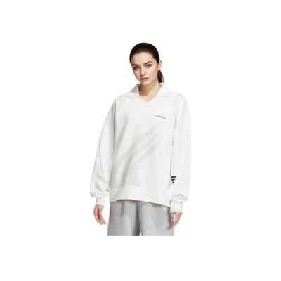 Soft Skin Versatile Pullover Sweatshirt Women Sweatshirt Bright-White JY8059