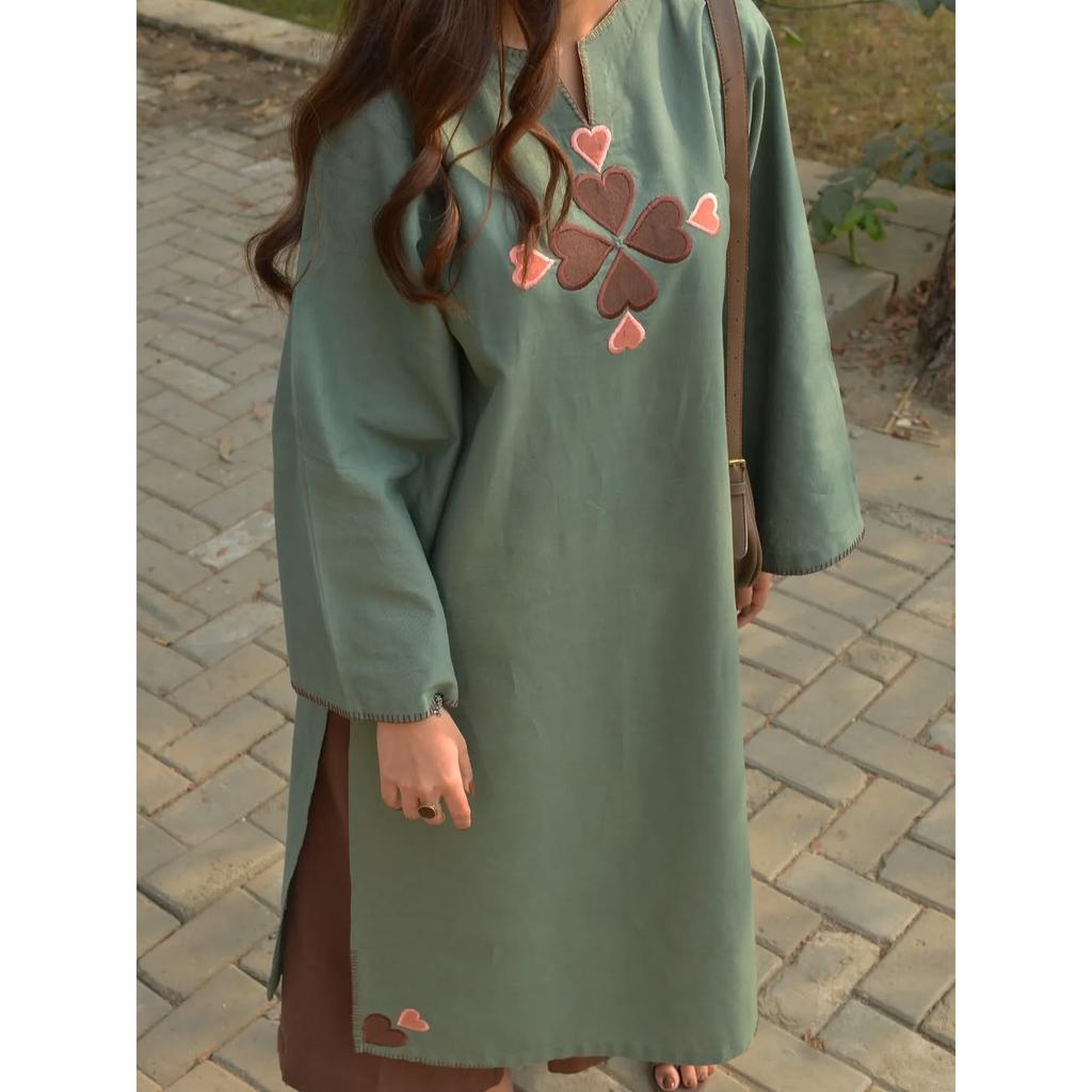 Indyjski Pakistański Styl Salwar Kameez Damski Ubranie na Imprezę Bawełniany Kurti Zestaw Palazzo