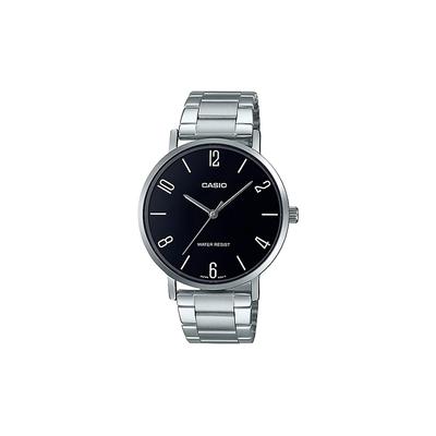 STANDARD Series Heart of Darkness Fashion Simple Business Casual Style Quartz Movement Stainless Steel Strap Japanese and Korean MTP-VT01D-1B2
