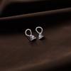 Easy-pull Buckle Earrings for Women  Retro Earrings  Niche Summer Tea Series New Style Trendy Personality