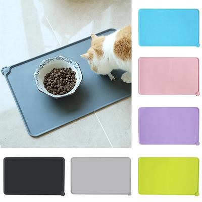 Silikon Wasserdichte Haustier Matte Für Hund Katze Tiernahrung Pad Pet Schüssel Trinken Matte Hund Fütterung Tischset Tragbare Outdoor Fütterung