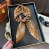 New small square scarf silk scarf women's summer versatile scarf headband silk scarf scarf temperament advanced neck protection spring and autumn thin