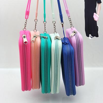 Borsa portaoggetti cosmetici quadrata in silicone, porta pennelli da trucco da viaggio, borsa portaoggetti digitali portatile, custodia impermeabile