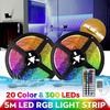 RGB LED Strip Lights 300 LEDs 5 Meters LED Light Bar DC 5V TV Backlight 24 Keys String Lamp Changing