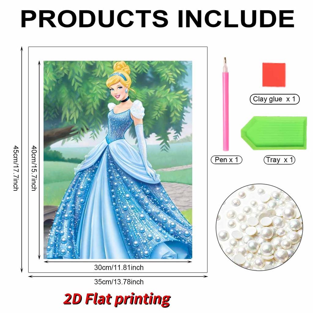 Disney Cinderella Pearl Jigsaw Puzzle This Is A Handmade Decorative Gift That Can Be Used As A Home Decoration Item