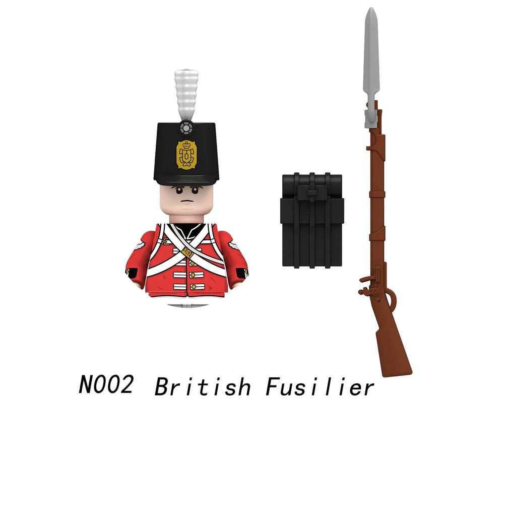 1 KS/Napoleonské války Vojáci Stavební kostky WW2 Figurky Francouzský Britský Fyzilír Pušky Zbraně Hračky Pro Děti