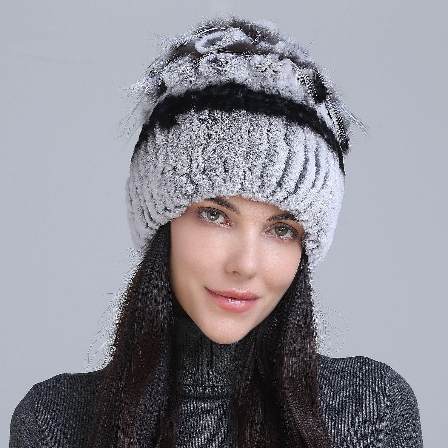 Imitation Rabbit Fur Knitted Hat Autumn And Winter Warm Hat
