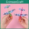 Launching Plastic Airplane Toy With Pull String Action For Parent Play Child
