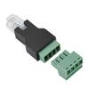 Ethernet Connector RJ11 6P4C Male to 4 Pin Screw Terminal Connector