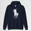 Solo Unisex Hoodie (Navy/White)