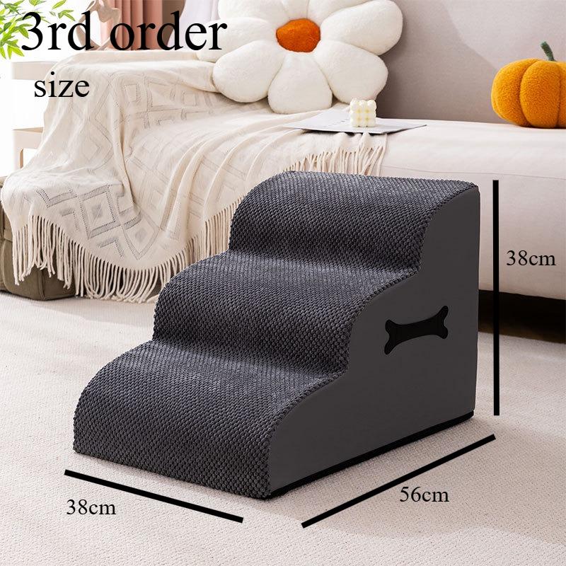 Safety Ramps Pet Stairs for Small Dogs Cats Non Slip Washable Foam Steps Climbing Ladder for Sofa Bed Accessories Dog Ramp