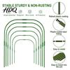 Set Rinforzato di Archi da Giardino Kit Rete per Aiuole Rialzate Copertura Fine per File Tunnel di Crescita Rete di Esclusione Piccoli Animali con Archi Clip Insetti