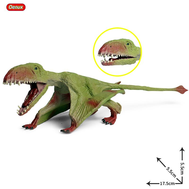 Oenux Classico Giurassico Dinosauro Giocattolo Quetzalcoatlus Ljahjas Pterodattilo Action Figures Animali Modello PVC Collezione Giocattolo per Bambini