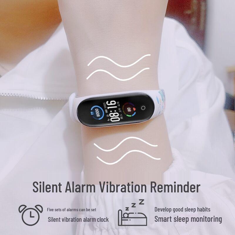 Unisex Smart Sports Bracelet with Pedometer, Health & Sleep Monitor, Vibration Alarm & Multifunction Watch